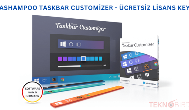 Ashampoo Taskbar Customizer – Ücretsiz Lisans Key