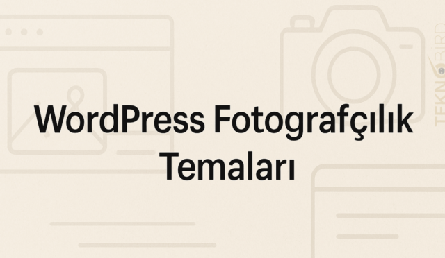 WordPress Fotoğrafçılık Teması ile Profesyonel Görünüm