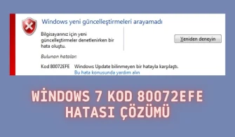 Windows 7 Kod 80072efe Hatası Çözümü