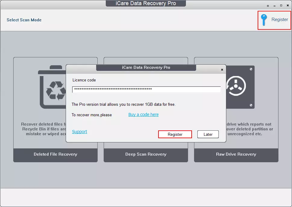 icare data recovery pro licence code full pro key