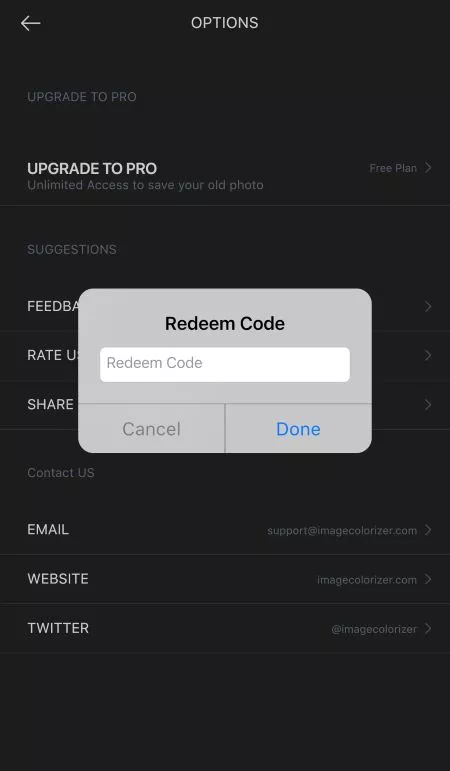 Colorize: Old Photo Colorizer - Redeem Code - Kupon Kodu