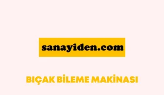 Bıçak Bileme Makinası