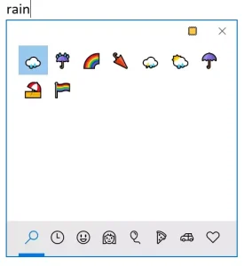 Windows Gökkuşağı Emojisi