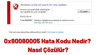 0x80080005 Hatası Windows 10'da Nasıl Düzeltilir?