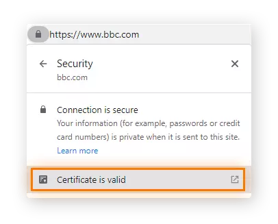 SSL sertifikasının ayrıntılarını kontrol etme