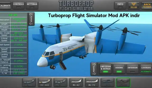 Turboprop Flight Simulator 3D Mod APK Ücretsiz indir