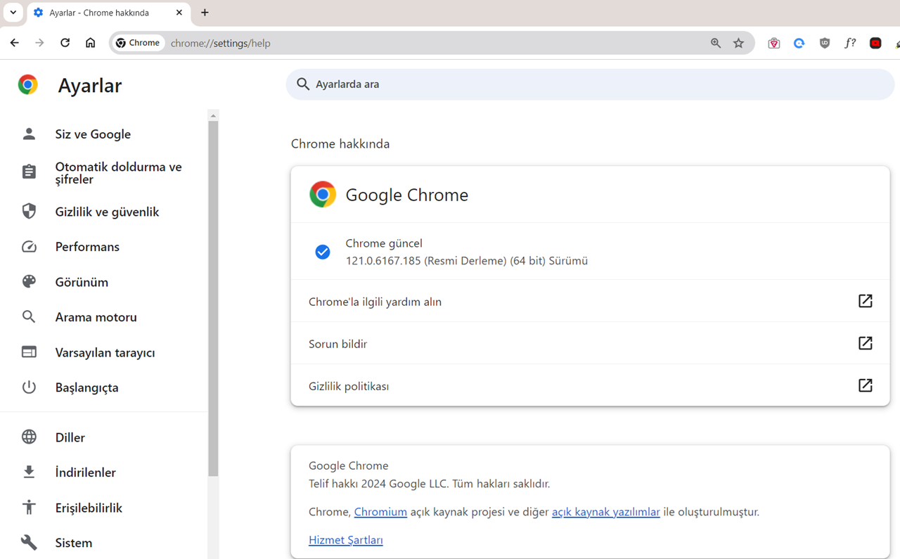 Google Chrome Güncellemesi Nasıl Yapılır