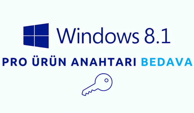 Windows 8.1 PRO Ürün Anahtarı Bedava 2025