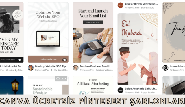 Canva Ücretsiz Pinterest Şablonları