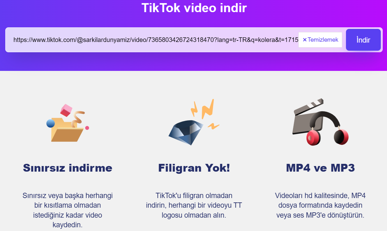 TikTok Fligransız Video İndirme