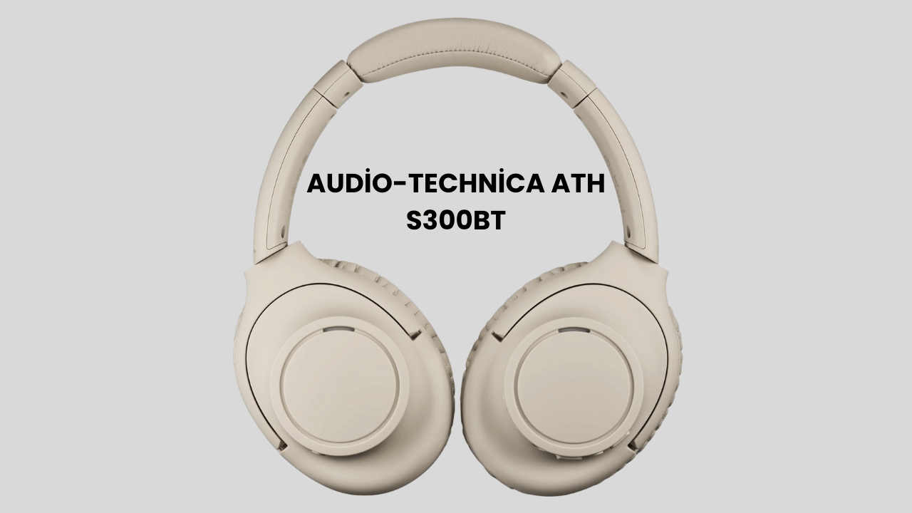 Audio Technica ATH SBT Kablosuz Kulaklık Bej Renk