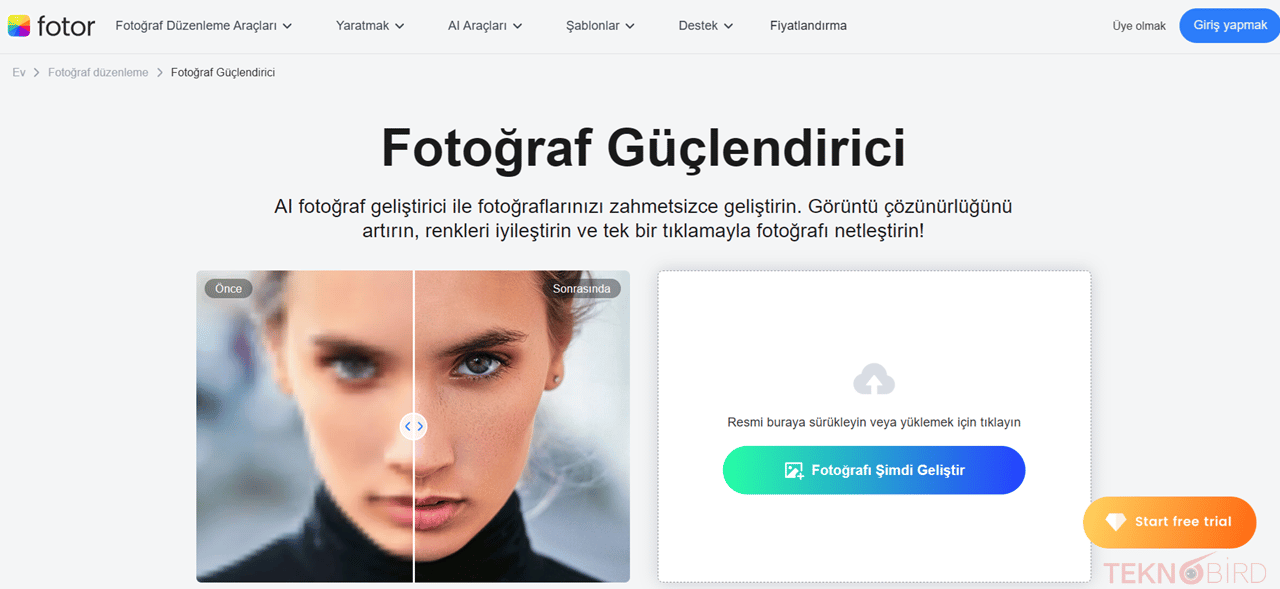 Fotor Fotoğraf Netleştirme