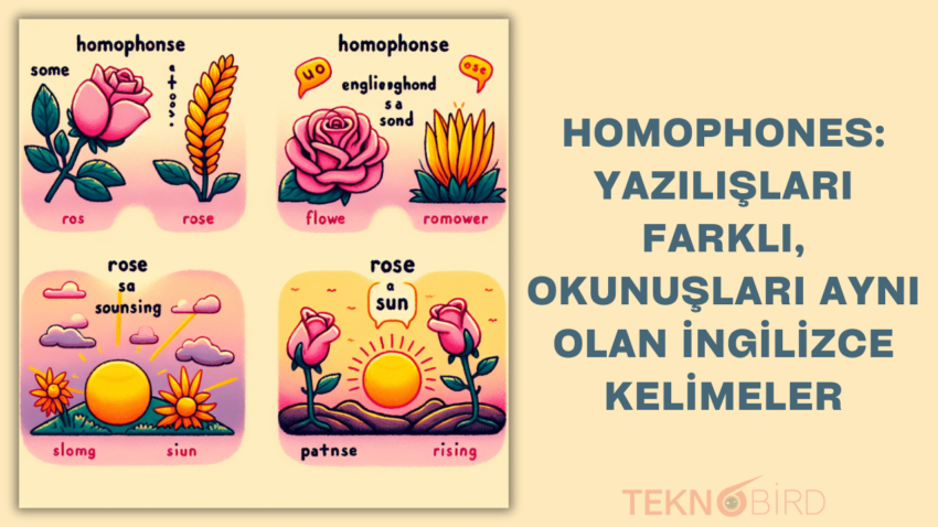 Homophones: Yazılışları Farklı, Okunuşları Aynı Olan İngilizce Kelimeler