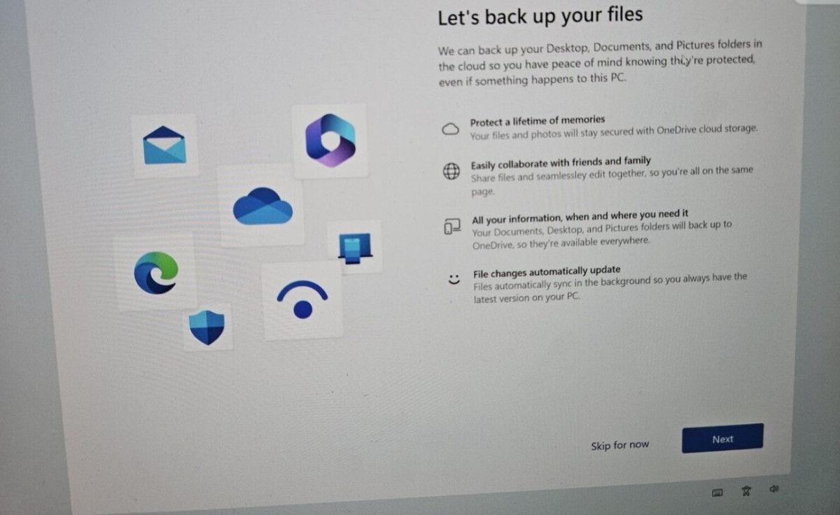 Microsoft'un OneDrive bulut depolama hizmetini tanıtmak amacıyla kullanılan bir pop-up penceresinden alınmış bir ekran görüntüsüdür.