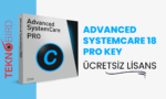 Advanced SystemCare PRO 18 Key Güncel Ücretsiz Lisans Kodu 2024