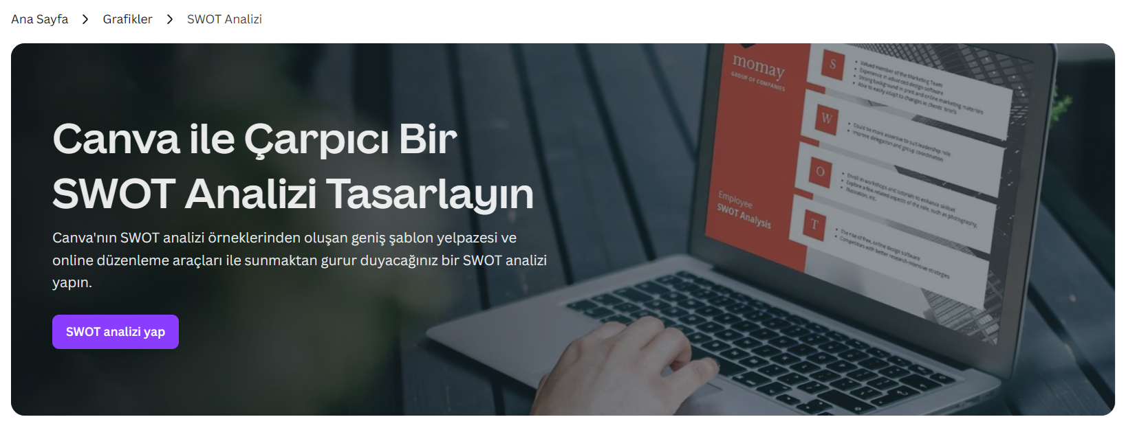 Canva ile SWOT Analizi Yapma Aracı