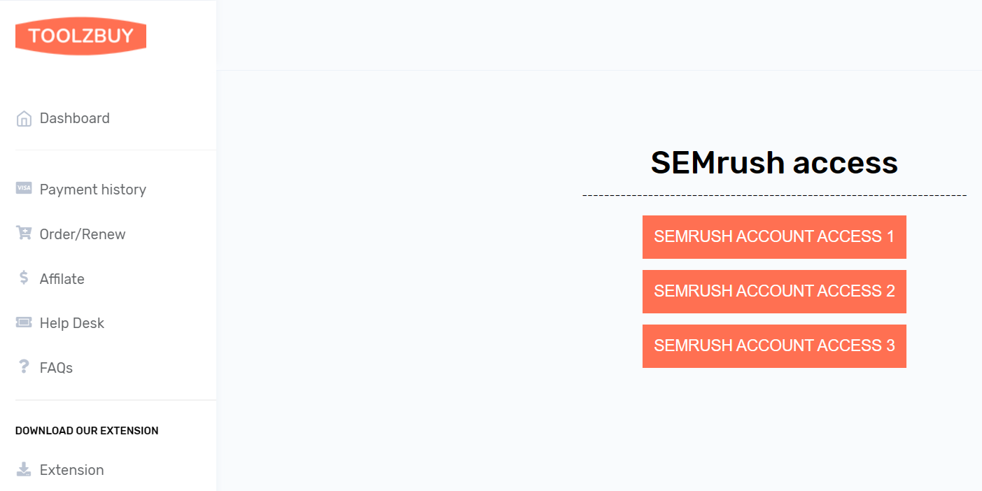 Semrush 1 Aylık Hesap Satın Al