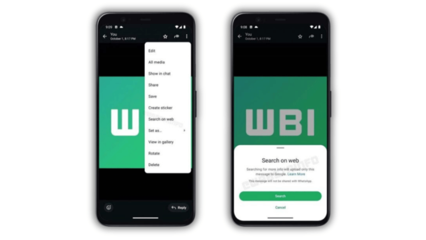 WhatsApp’a Yakında İnternette Görsel Arama Özelliği Geliyor