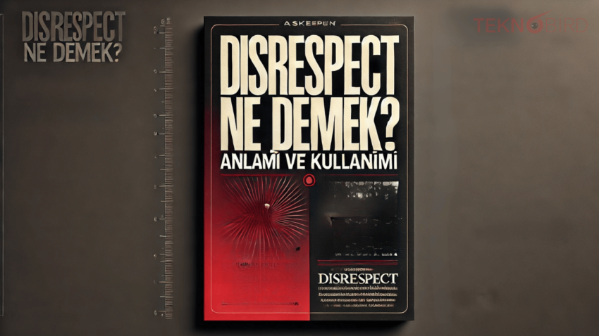 Disrespect Ne Demek? Anlamı ve Kullanımı