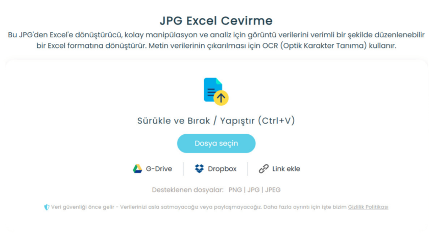 JPG’yi Excel’e Nasıl Dönüştürürsünüz: Adım Adım Kılavuz