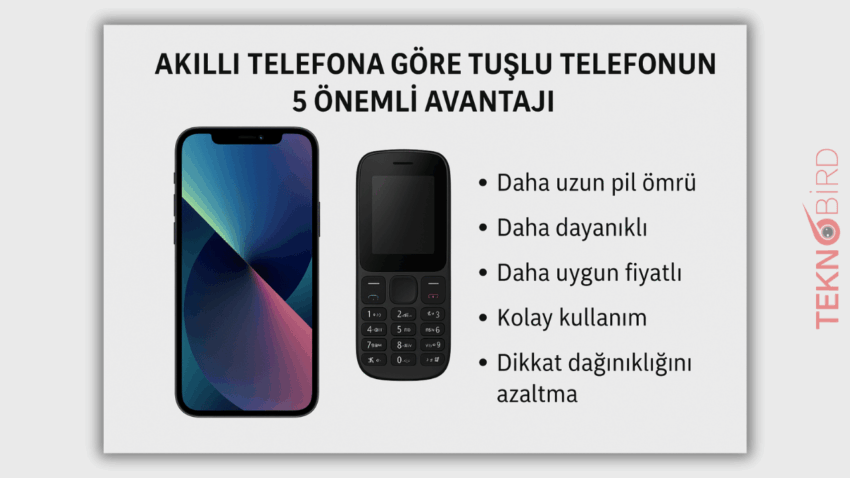 Akıllı Telefona Göre Tuşlu Telefonun 5 Önemli Avantajı