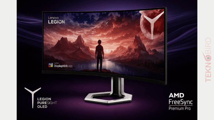 Lenovo, Kavisli OLED Monitörü Legion Pro34W Modelini Tanıttı: 240Hz Yenileme Hızıyla Geliyor