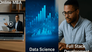 The Digital Trinity: How Online MBA, Data Science, and Full Stack Development are Shaping the Future of Work