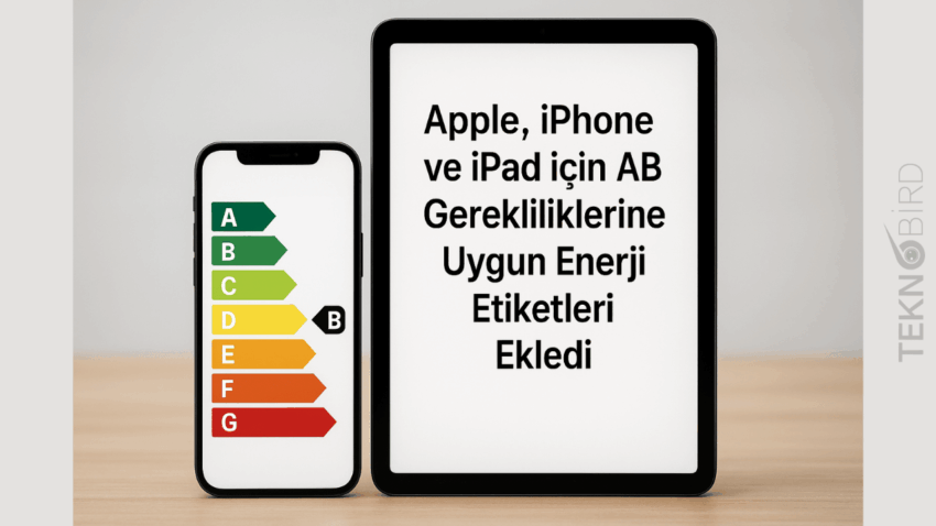 Apple, iPhone ve iPad İçin AB Gerekliliklerine Uygun Enerji Etiketleri Ekledi