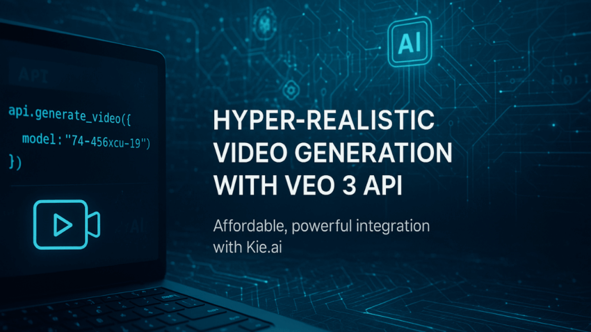 AI Video Entegrasyonunu Kie.ai ile Hızlandırın: Uygun Fiyatlı Veo 3 API Erişimi