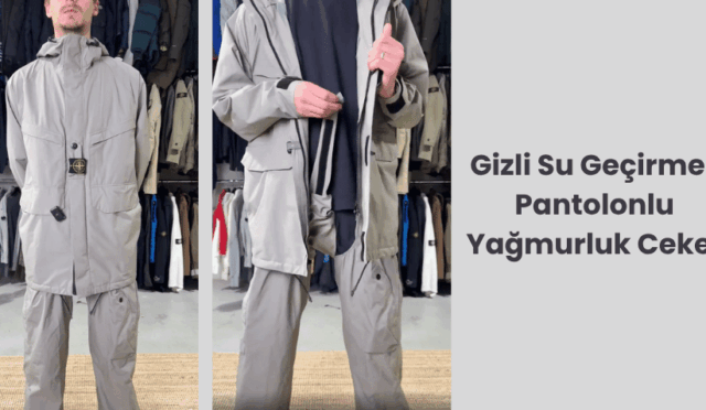 Yağmura Karşı Teknolojik Kalkan: İhtiyaç Duyduğunuzda Açılabilen Gizli Su Geçirmez Pantolonlu Yağmurluk Ceket