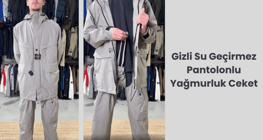 Yağmura Karşı Teknolojik Kalkan: İhtiyaç Duyduğunuzda Açılabilen Gizli Su Geçirmez Pantolonlu Yağmurluk Ceket