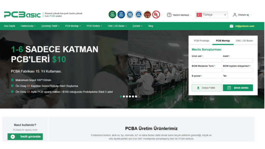 Güvenilir PCBA Ortağı ile Profesyonel PCBA Üretimi