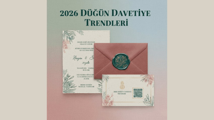 2026 Düğün Sezonuna Damga Vuracak 5 Davetiye Trendi