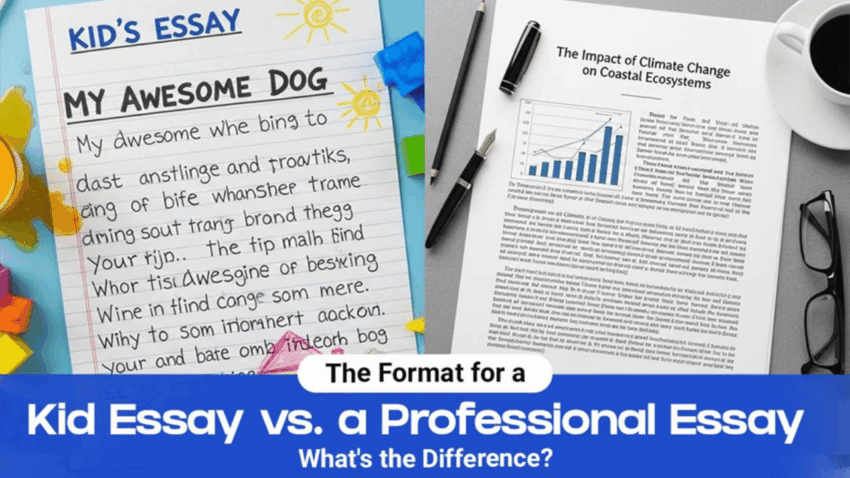 The Format for a Kid Essay vs. a Professional Essay – What’s the Difference?