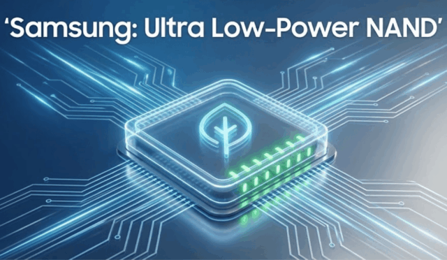 Samsung, Aşırı Düşük Enerji Tüketimli Yeni NAND Belleğini Tanıttı