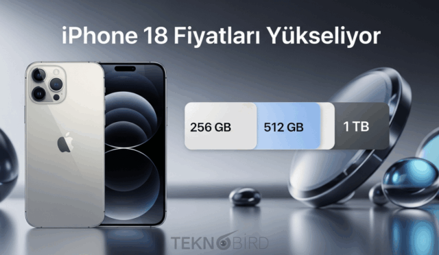 iPhone 18 Fiyatları Yükseliyor: Depolama Alanı Artan Modeller Daha Pahalı Olacak