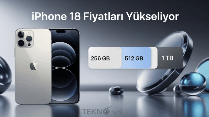 iPhone 18 Fiyatları Yükseliyor: Depolama Alanı Artan Modeller Daha Pahalı Olacak
