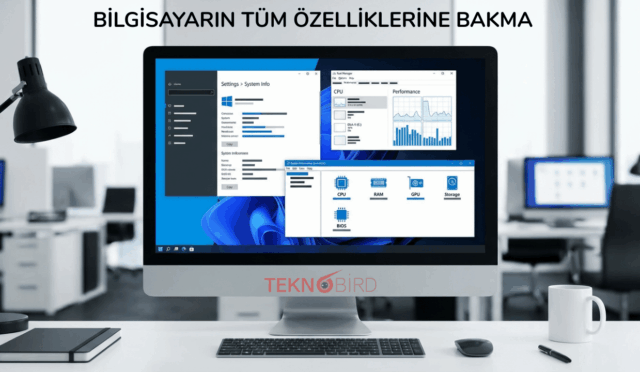 Bilgisayarın Tüm Özelliklerine Bakma - Windows PC Donanım Bilgilerini Görüntüleme Rehberi