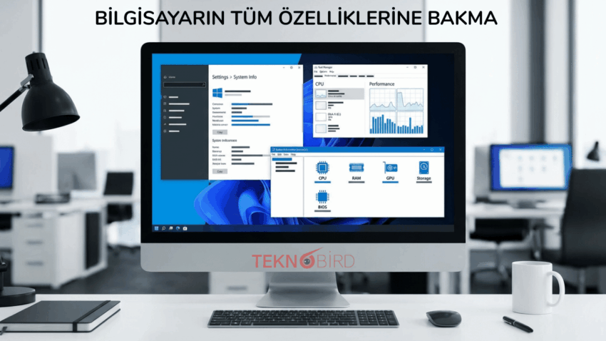 Bilgisayarın Tüm Özelliklerine Bakma – Windows PC Donanım Bilgilerini Görüntüleme Rehberi