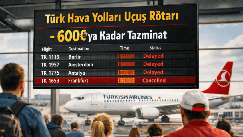 Voos – 600€’a Kadar Uçak Rötar Tazminatı