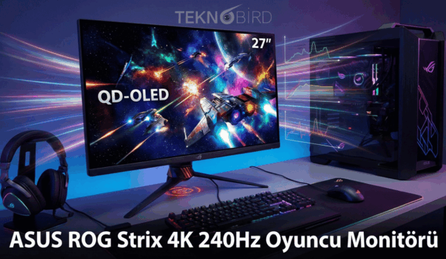ASUS, 4K 240Hz QD-OLED Oyuncu Monitörü ROG Strix XG27UQDMS’i Tanıttı