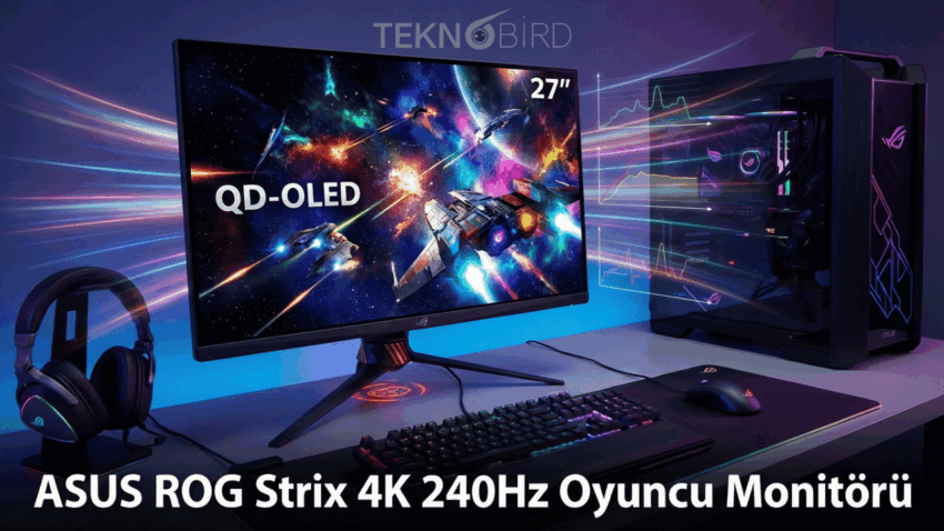 ASUS, 4K 240Hz QD-OLED Oyuncu Monitörü ROG Strix XG27UQDMS’i Tanıttı