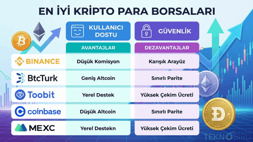 En İyi Kripto Para Borsaları 2026