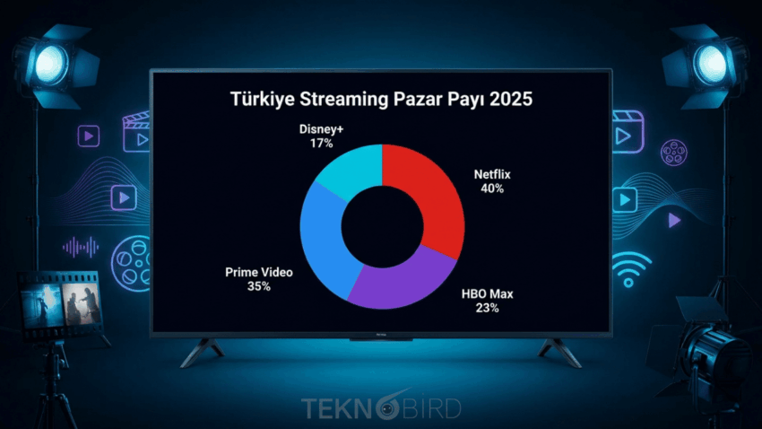 Türkiye’de Streaming Pazarı 2025’te Nasıl Değişti? Netflix ve HBO Max Zirvede, Disney+ En Hızlı Büyüyen Platform Oldu