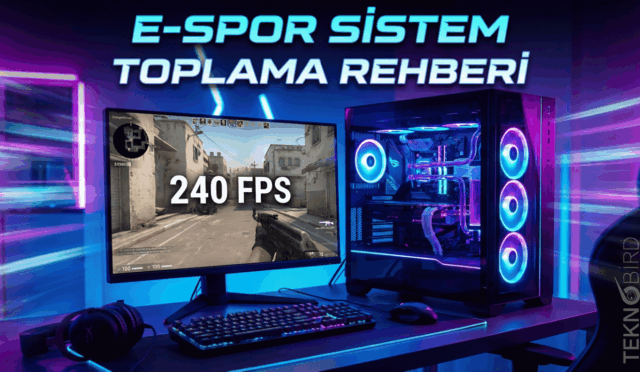 240 FPS için e-spor bilgisayarı toplama rehberi: CS2 ve Dota 2 için ideal sistem