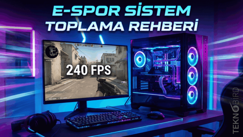 240 FPS için e-spor bilgisayarı toplama rehberi: CS2 ve Dota 2 için ideal sistem