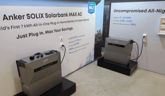 Anker Solix Solarbank Max AC ile Çatı GES Sistemleri İçin 7 kWh Tak-Çalıştır Depolama