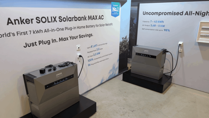 Anker Solix Solarbank Max AC ile Çatı GES Sistemleri İçin 7 kWh Tak-Çalıştır Depolama