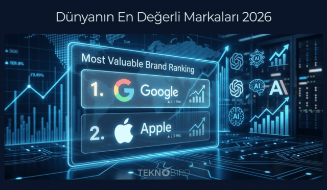 Google, 7 Yıl Sonra Apple’ı Geride Bıraktı: Dünyanın En Değerli Markası Değişti