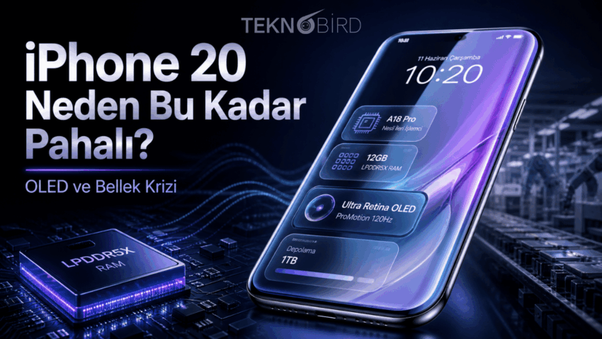 iPhone 20 Fiyatı Uçabilir! Bellek Krizi ve OLED Ekran Her Şeyi Değiştiriyor